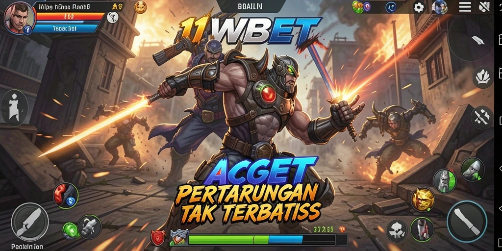 Screenshot gameplay 11WBET yang intens dan penuh aksi.