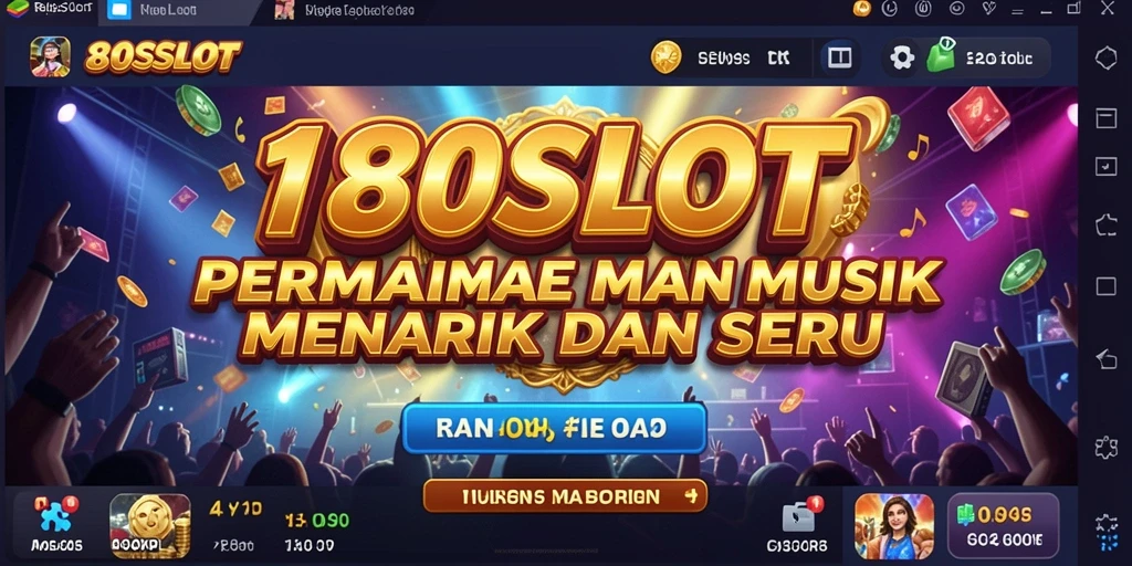 Tampilan menarik saat bermain 180SLOT dengan musik yang menghibur.