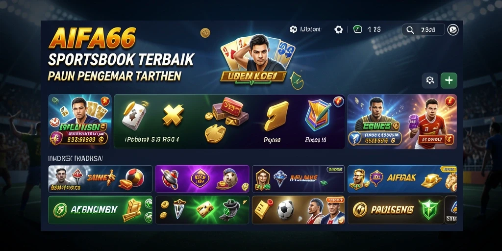 Tampilan screenshot AIFA66 dengan antarmuka Sportsbook yang menarik.