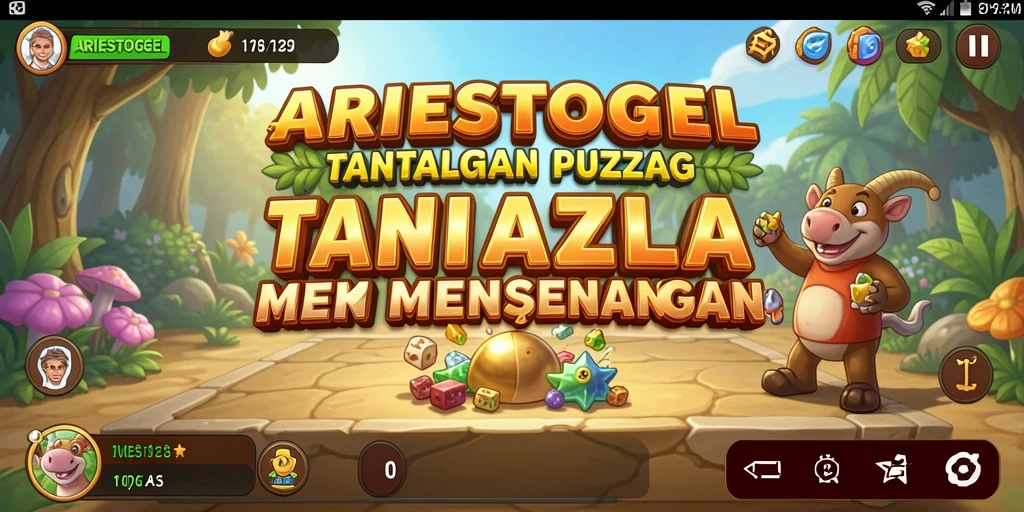 Tampilan gameplay ARIESTOGEL yang seru dan menantang.