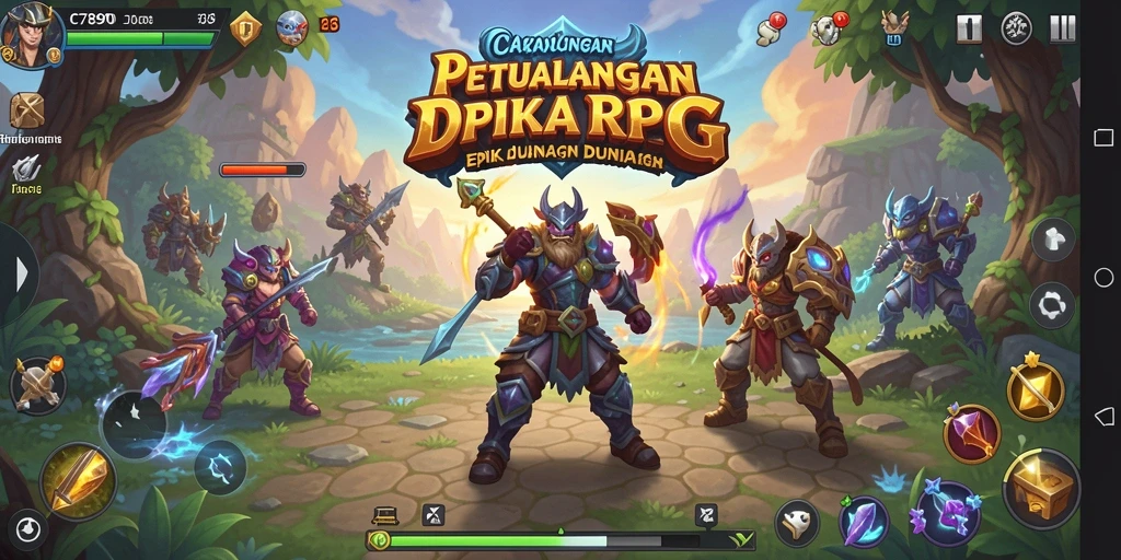 Tampilan gameplay C7890 dalam petualangan RPG yang seru.