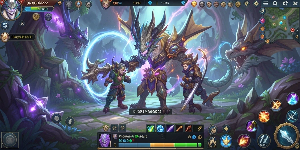 Screenshot gameplay <strong>DRAGON222</strong> menampilkan aksi petualangan yang seru.