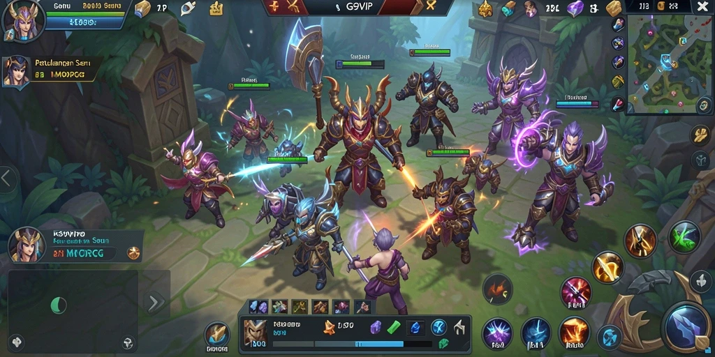 Tampilan menarik dari gameplay MMORPG yang menegangkan dan penuh aksi.