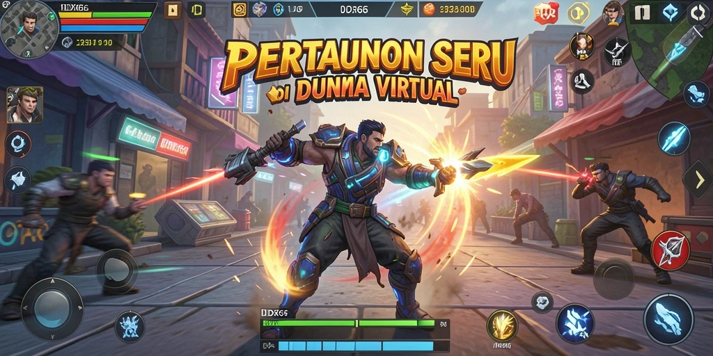 Tampilan seru dari pertarungan karakter di IDX66.