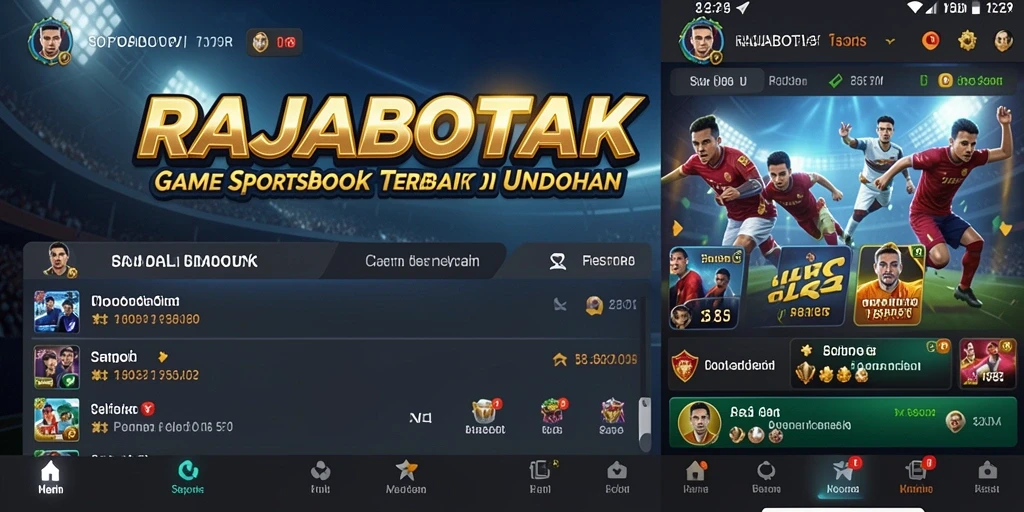 Screenshot gameplay <strong>RAJABOTAK</strong> yang menampilkan berbagai pilihan taruhan olahraga.