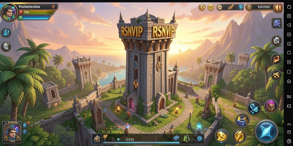 Tampilan menara dan musuh dalam gameplay Tower Defense yang menantang.