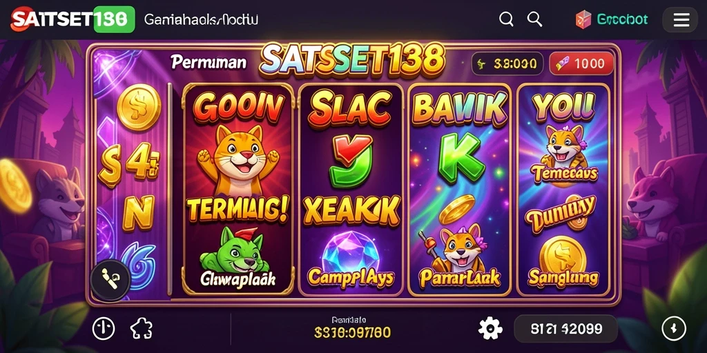 Screenshot SATSET138 menampilkan gameplay menarik dengan beragam tema slot.