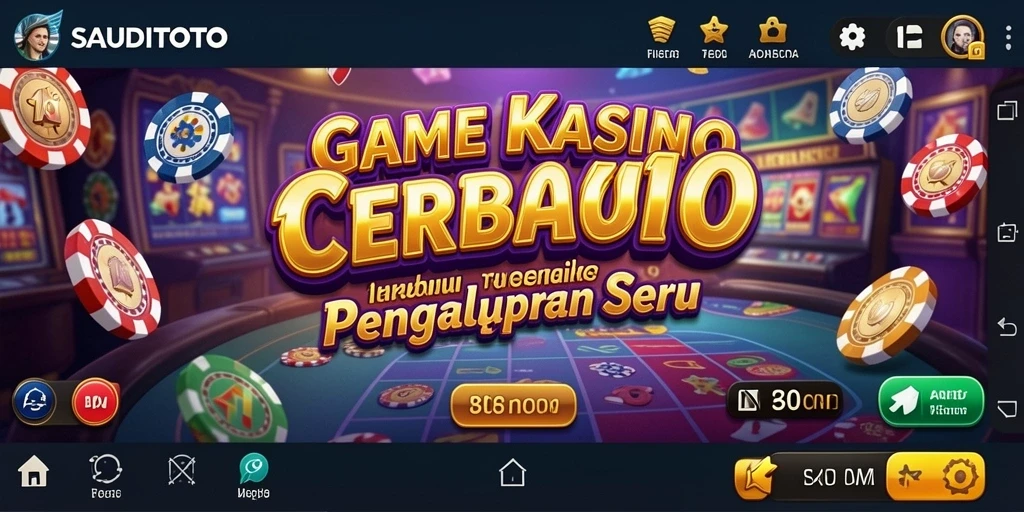 Screenshot utama SAUDITOTO menampilkan gameplay Kasino yang menarik.