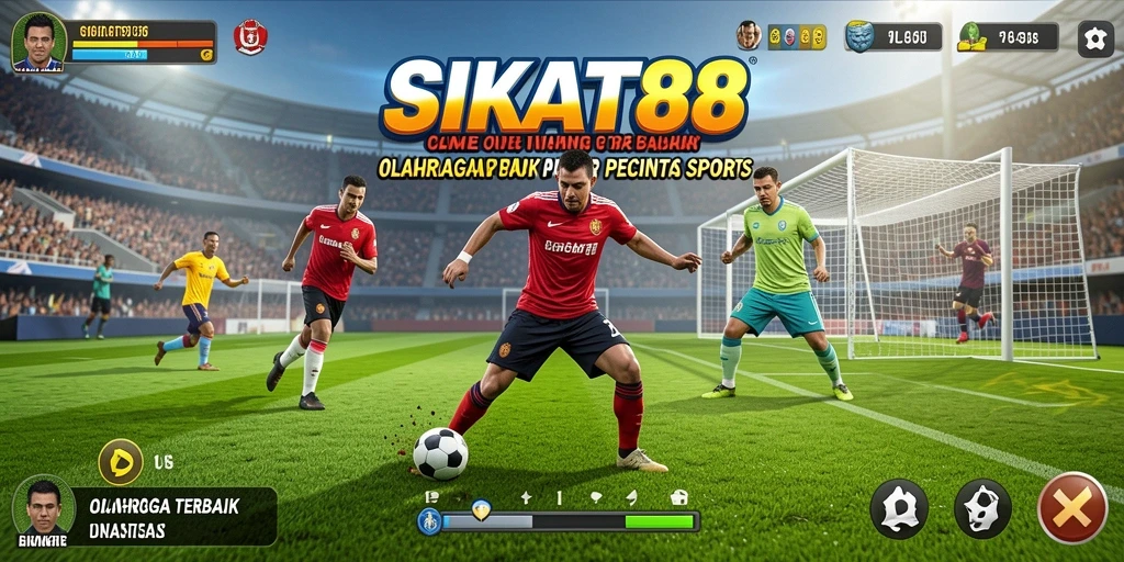 Tampilan gameplay SIKAT88 dengan aksi olahraga yang dinamis.