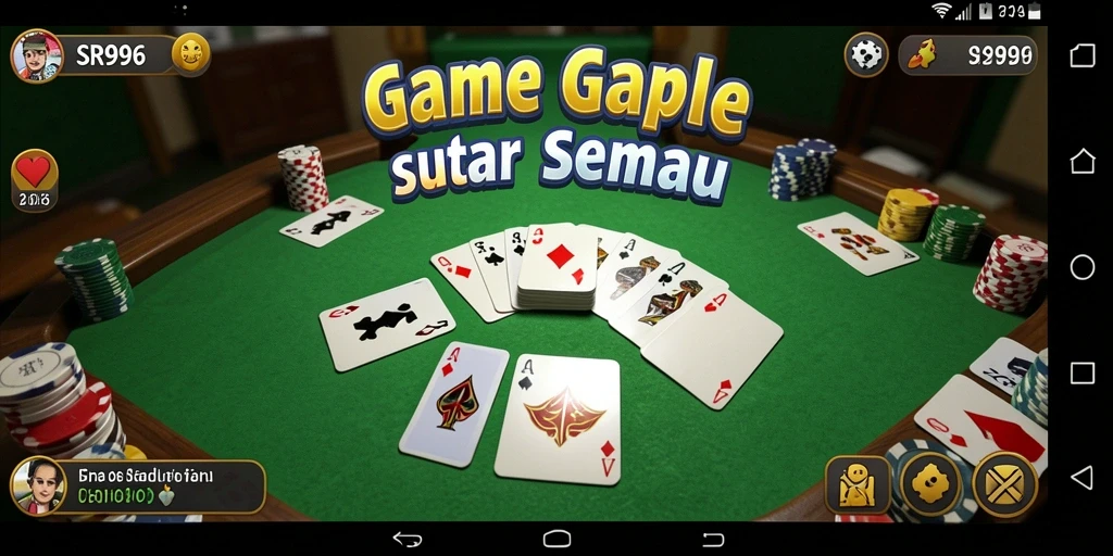 Gameplay Gaple seru yang mudah dipahami dan menarik.