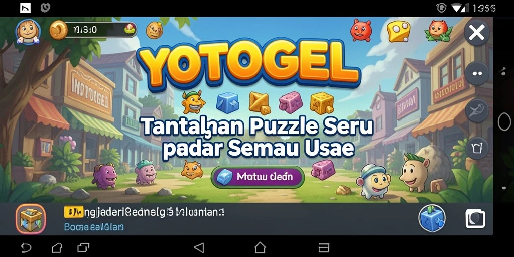 Screenshot gameplay YOTOGEL yang menampilkan tantangan Puzzle yang menarik.