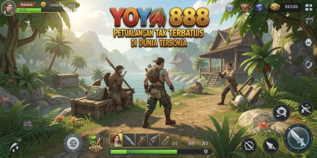 Screenshot gameplay YOYO88 yang menunjukkan eksplorasi dunia terbuka yang menakjubkan.